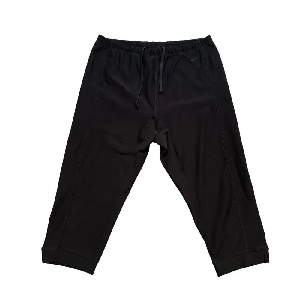 Black Nike Athletic Cropped Leggings Dri-Fit